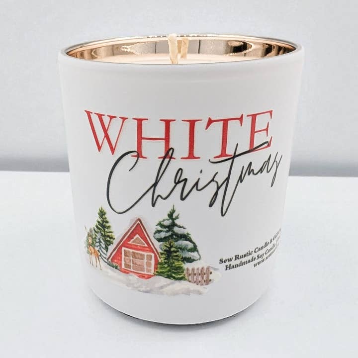 White Christmas for wholesale by Sew Rustic Candle & Gift Co
