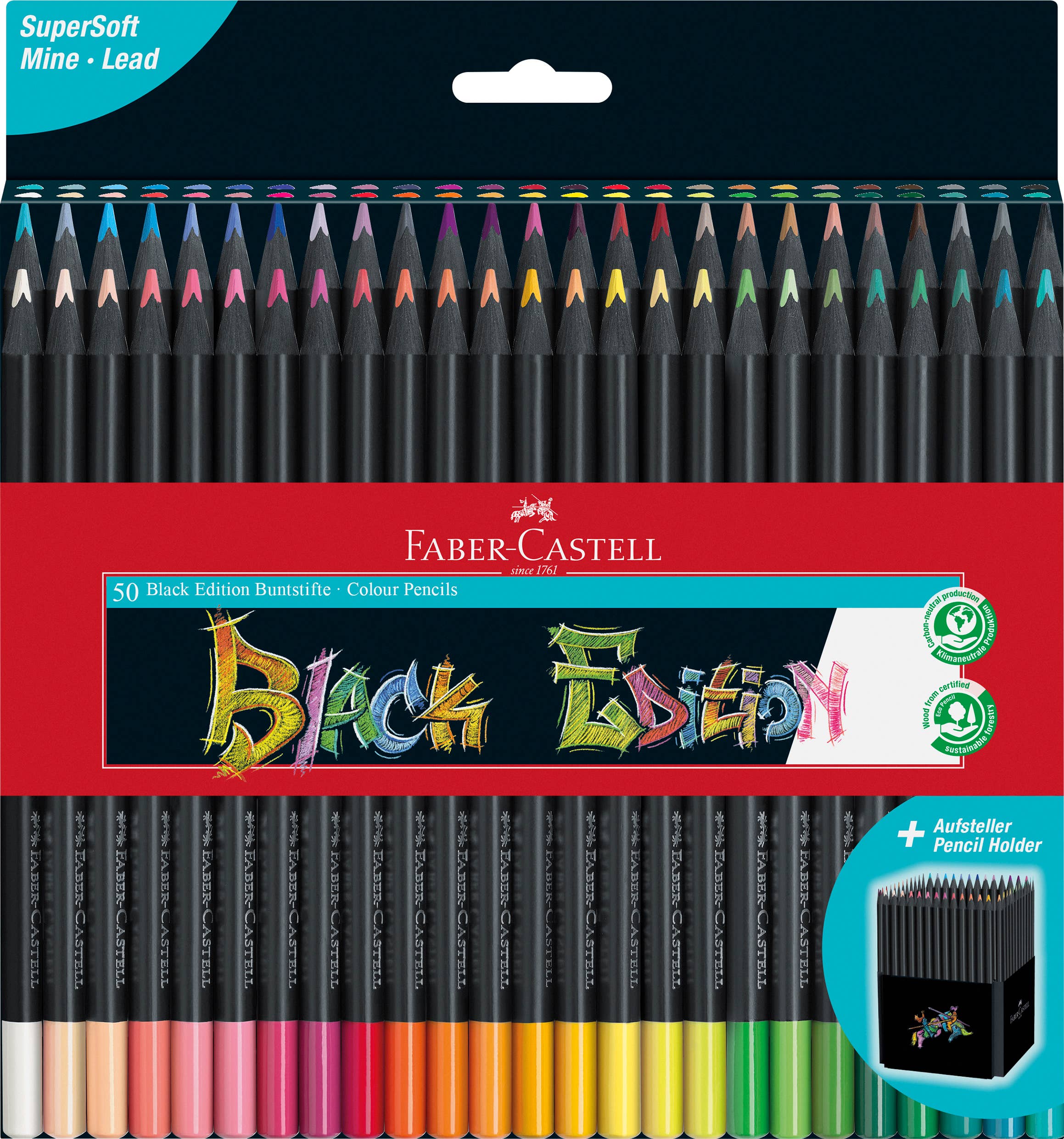 Faber-Castell / Creativity for Kids - Wholesale Colored Pencil - Black Edition Countertop Display8