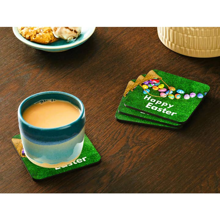 Happy Easter Coaster: Kurv og påskeæg for engroshandel hos Ron Knight Entertainment, LLC