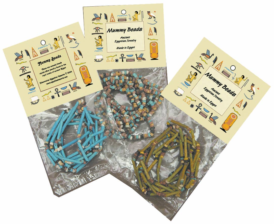 Discoveries, Inc. – Großhandel Perlenkette – Ägyptische Mumienperlenkette, verschiedene Stile und Farben - 24"1