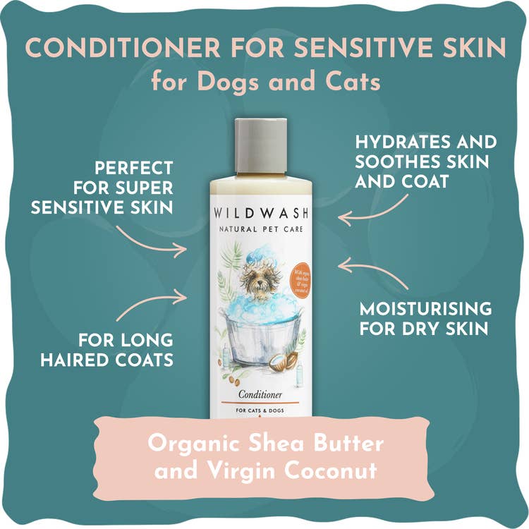 WildWash - Wholesale Pet Bath Tub - Cat/Dog - Super Sensitive Conditioner for Dogs and Cats 250ml1
