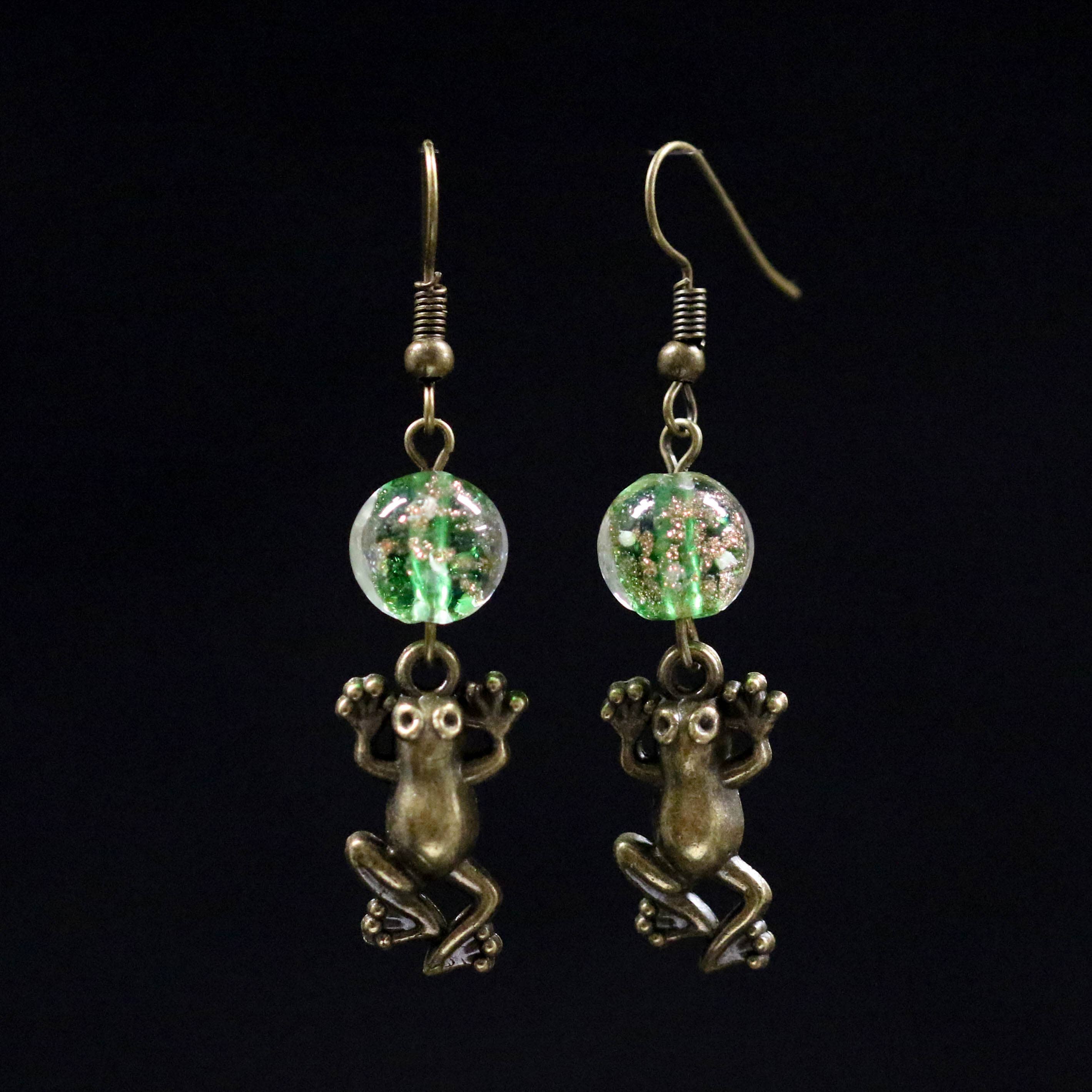 JAC Jewelry Designs - Wholesale Dangle Earrings - Playful Frog Earrings0
