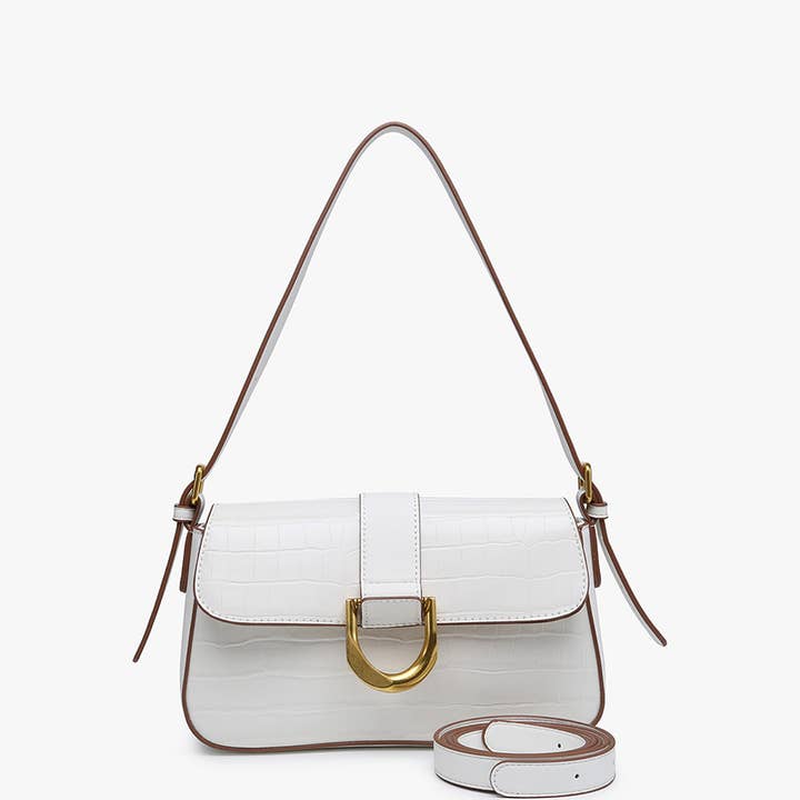 Jen & Co. - Wholesale Satchel - Women's - JN2263 Lima Croc-Embossed Satchel/Shoulder Bag1