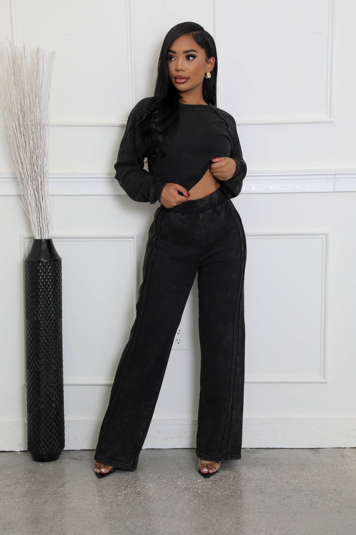 5besties inc - Wholesale Lounge Set - Women's - MINERAL WASH SWEATSHIRTS SET11