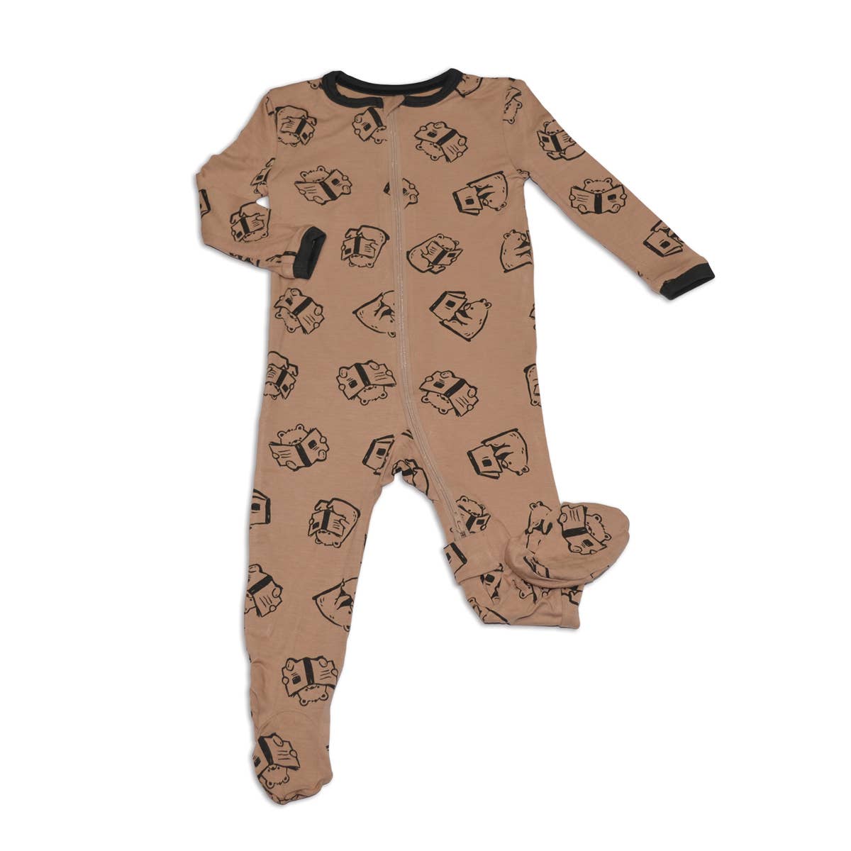 Silkberry Baby - Wholesale Sleepsuit - Baby - Bamboo Zip up Footed Sleeper (Print)0