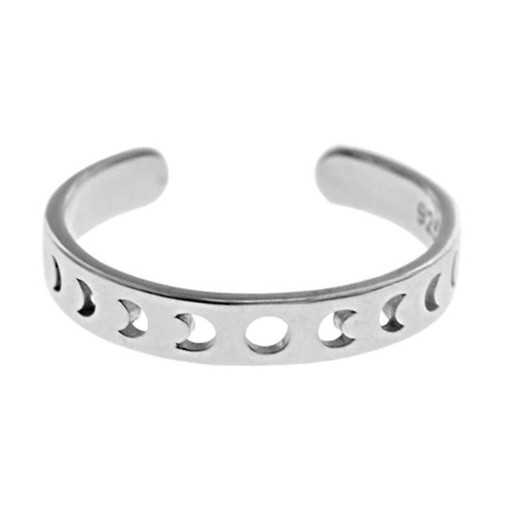Dahna Mondphasen-Zehenring für den Großhandel von Kali Ma Designs - Sterling Silver Jewellery