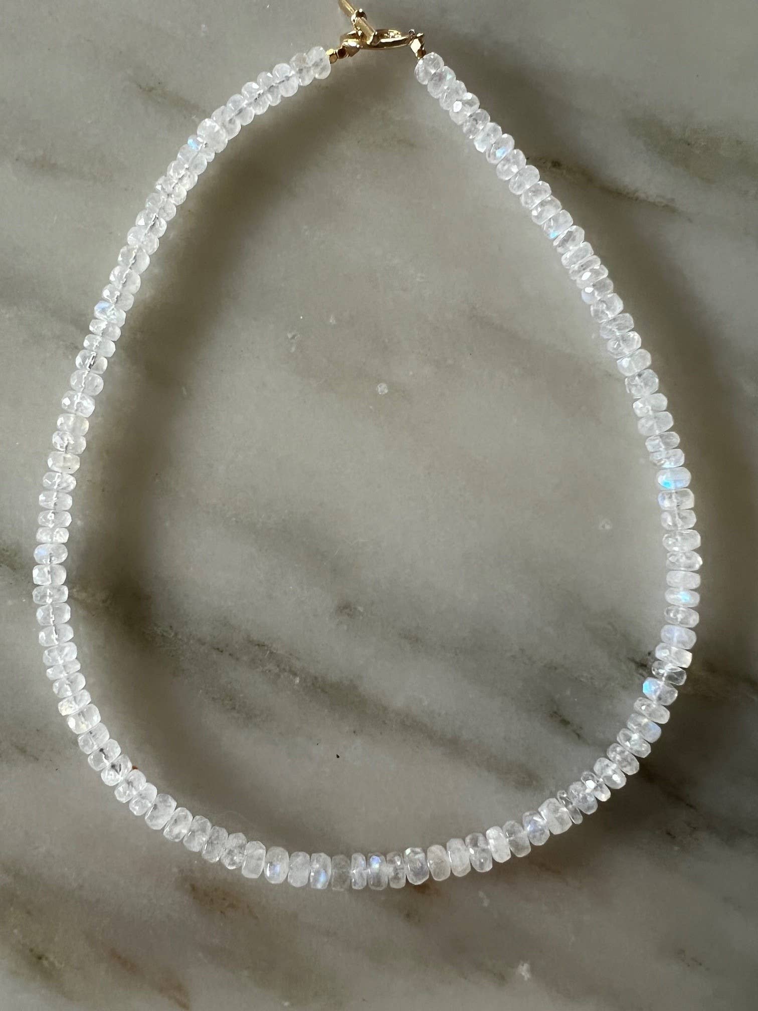 Sonya Renee Jewelry - Wholesale Beaded/Pearl Necklace - Lilly Gemstone Bead Necklace multi-color 8mm opals jade 74