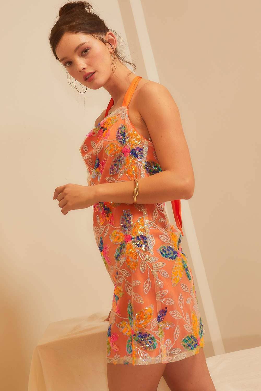 Main Strip - Wholesale Dress - Women's - Sequin Halter Mini5