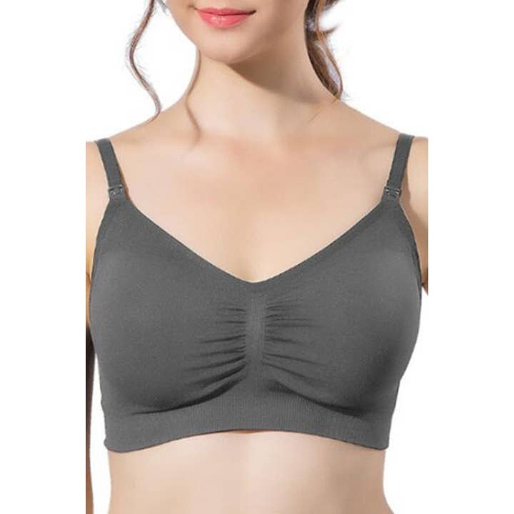 Everyday Seamfree Maternity and Nursing Bra | A to GG Cup | Grey for wholesale by Latched