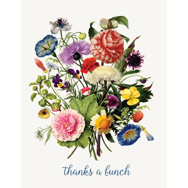 P. Flynn Design / Phun House – wholesale Thank you card – Thanks a Bunch • 5x7 Greeting Card