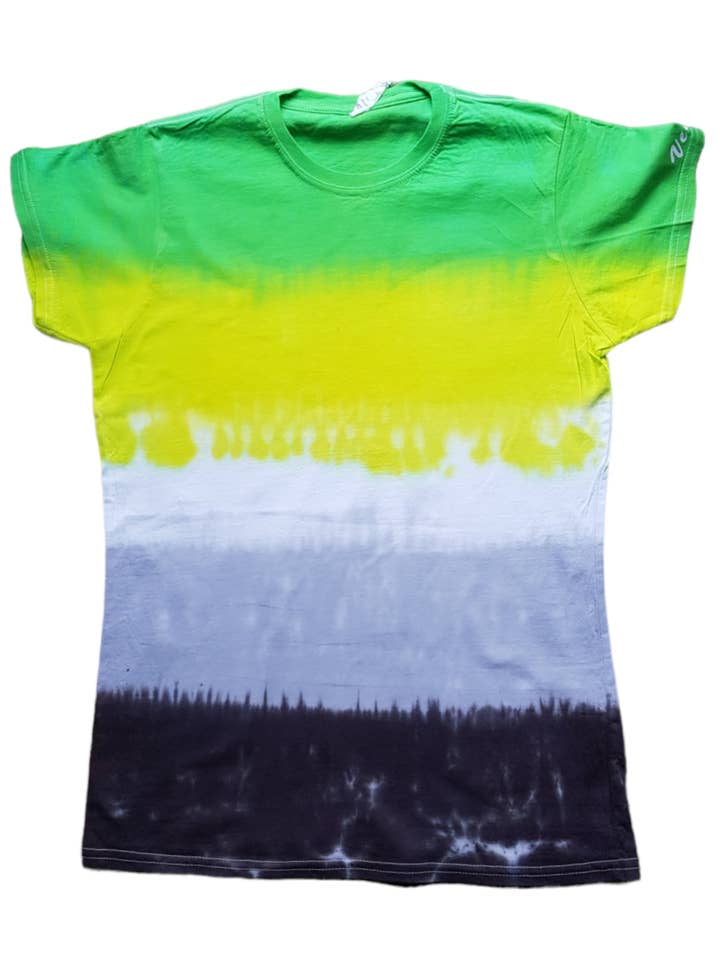 Camiseta Tie Dye Arromántica - Ropa Artesanal para Evento del Orgullo para venta al por mayor de VeEco Gifts