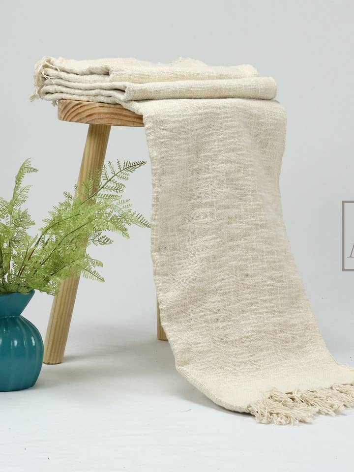 Manta de algodón macizo para venta al por mayor de Artsy Home