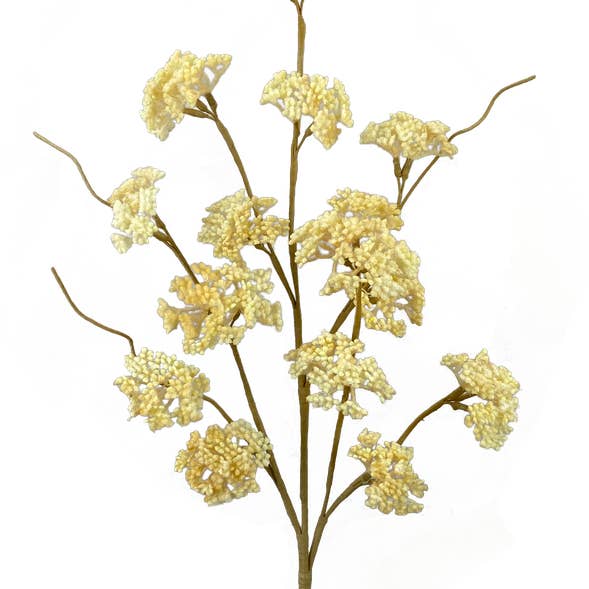 32" Natural Yarrow Spray with 5 Stems 29461NAT for wholesale by Trendy tree