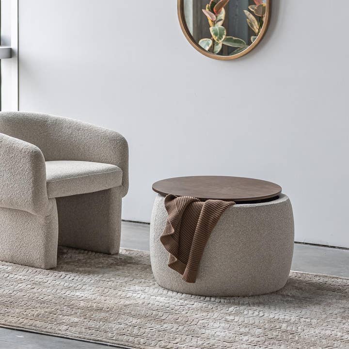 Style In Form - Vente Repose-pieds - Pouf de rangement en frêne1