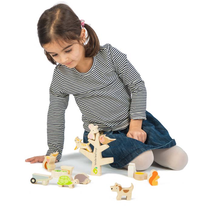 ThreadBear Design UK/EU - Wholesale Wood Toy - Kids - Stacking Garden Friends8