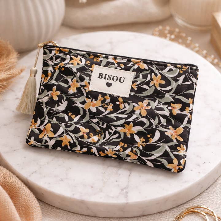 Pack de 10 pochettes « Bisou » – Motif floral pour la vente par Reference Mode