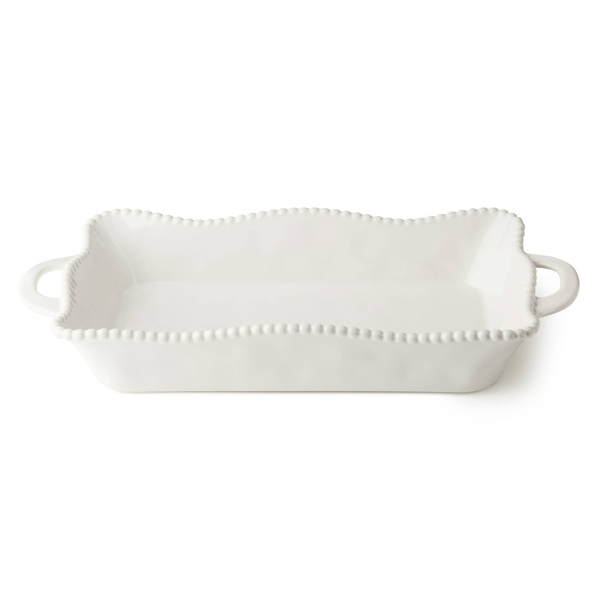 Certified International - Wholesale Baking Dish - Perlette Cream Large Rectagular Baker 16in x 10.25in3