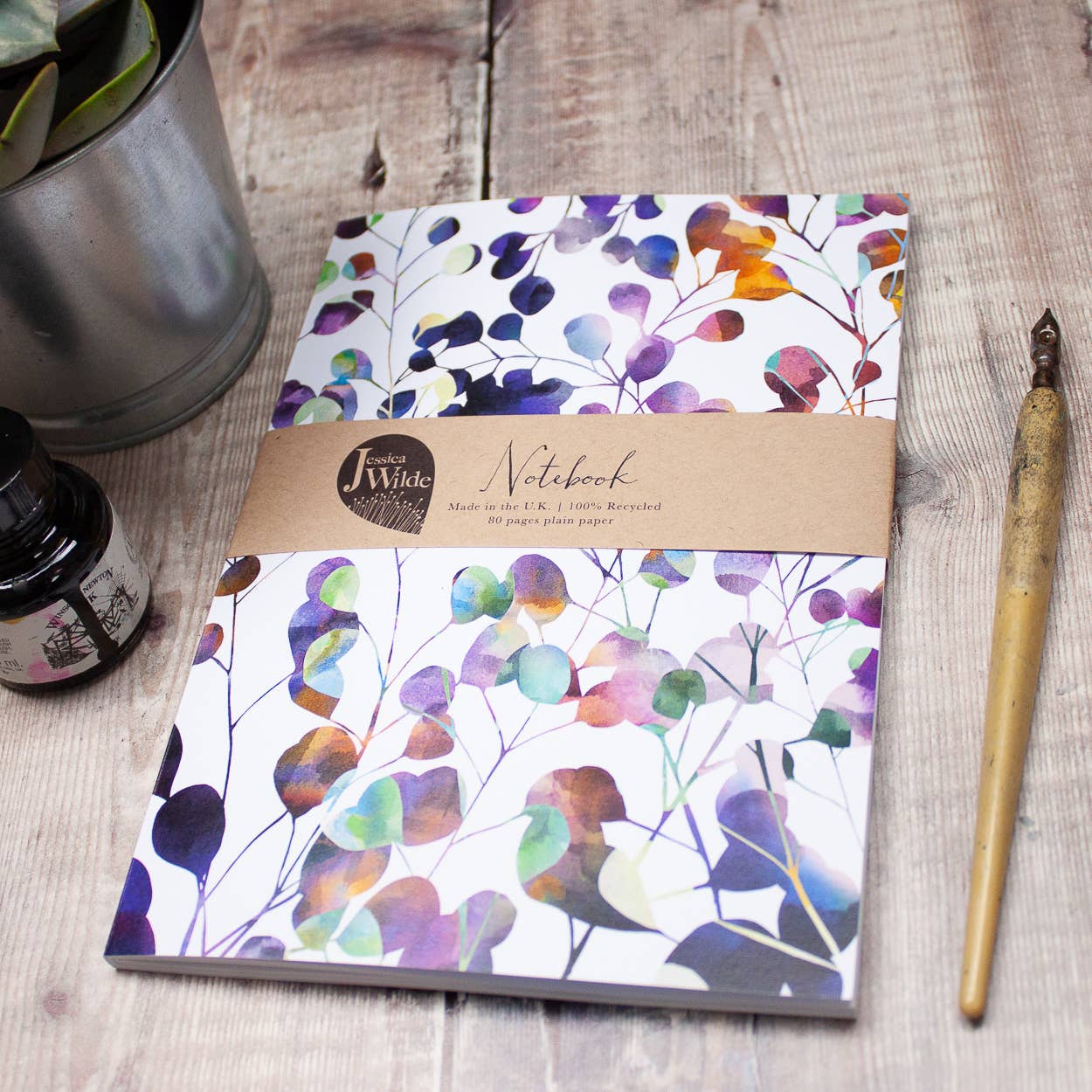 Jessica Wilde - Wholesale Notebook - Botanica Floral A5 Recycled Notebook1