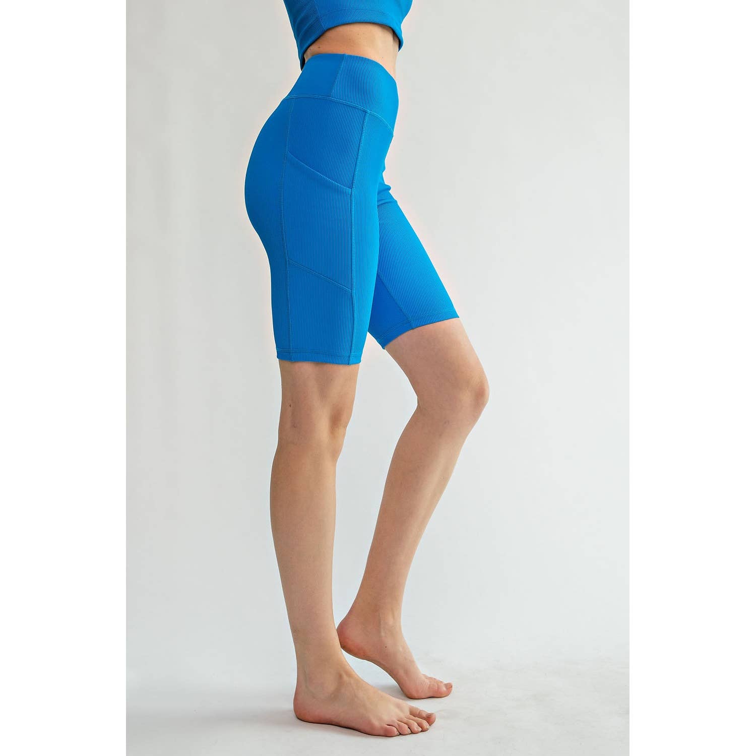 Rae Mode - Wholesale Athletic Shorts - Women's - NYLON RIB BIKER PANTS WITH SIDE POCKETS27