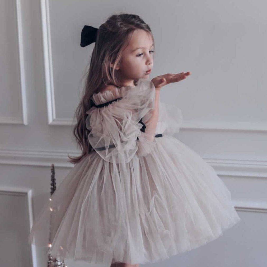 Petite Maison Kids - Wholesale Dress - Kids - Coco-Caramel Tulle Dress16