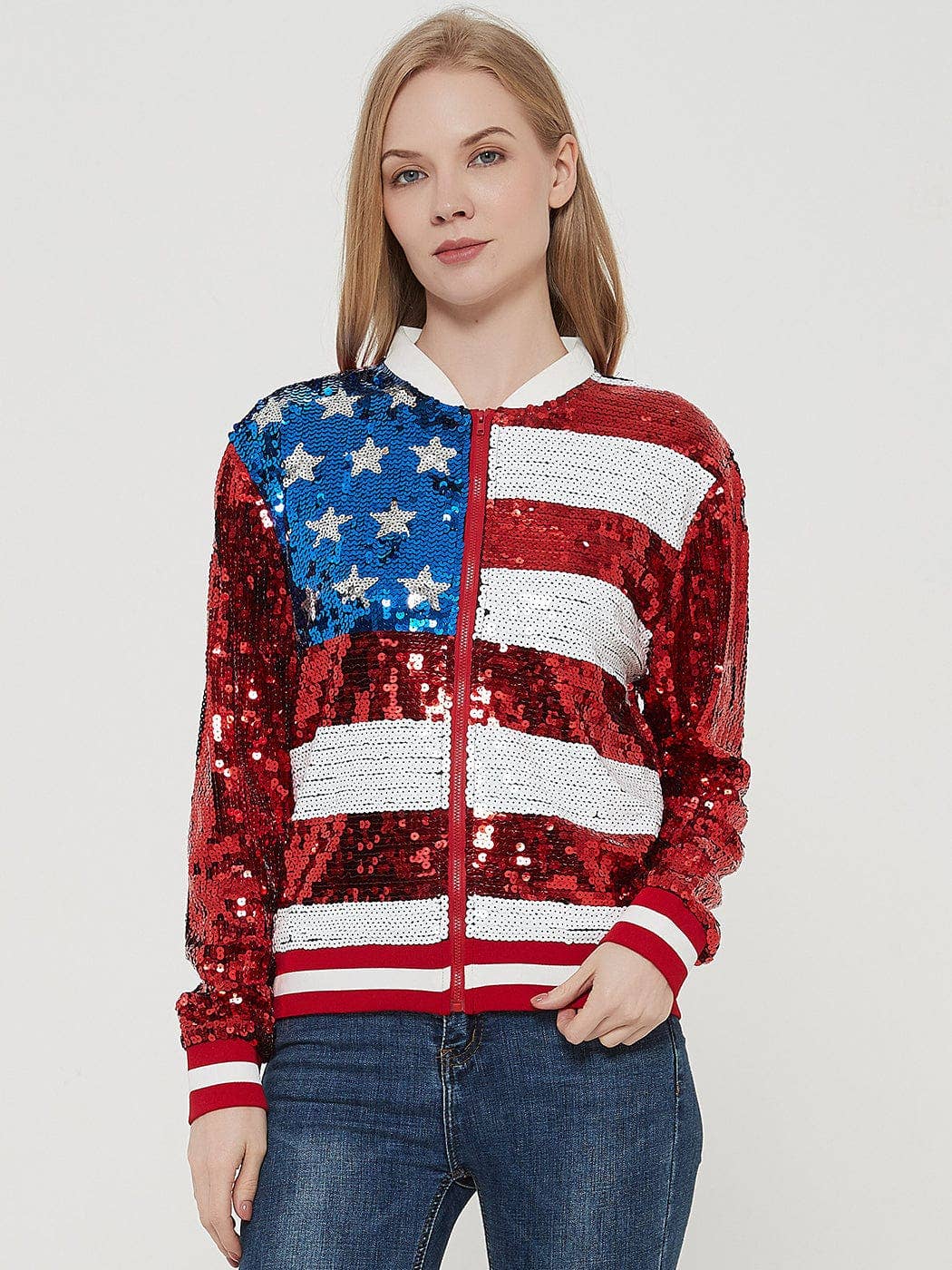 Anna Kaci Wholesale - Vente Bombers – femme - Blouson aviateur zippé à sequins12