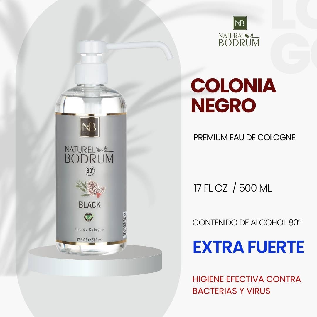 NB NATURAL BODRUM – Colónia em spray por atacado – Colónia Negra Extra Forte 17 Oz Nb Colónia Turca12