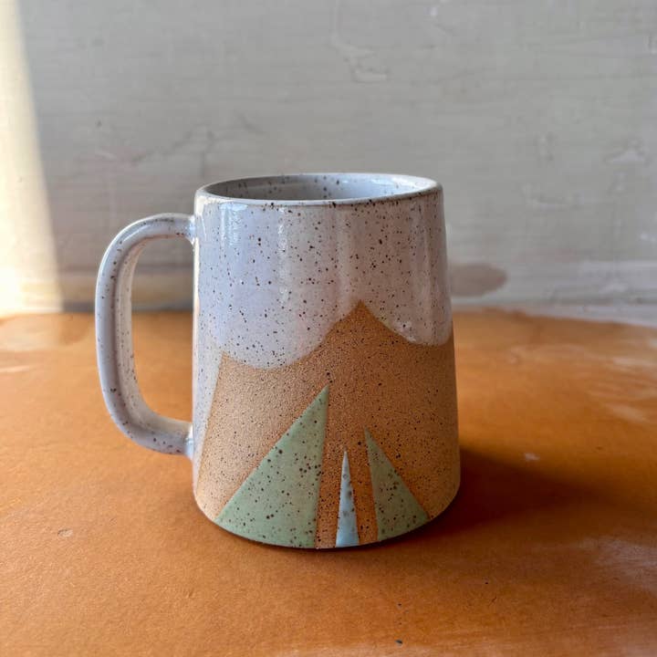 ROB Ceramics - Wholesale Coffee Mug - Triangles Geometric Mug Handmade Ceramic9