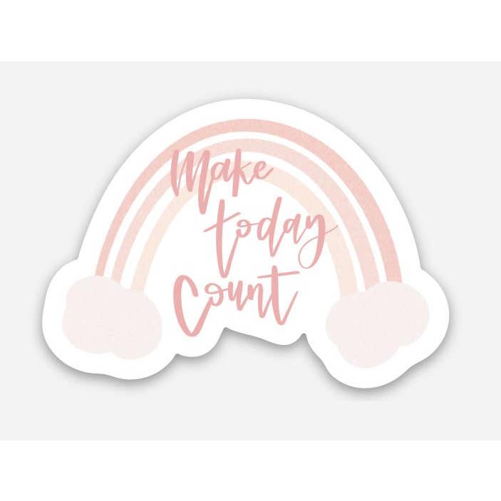 Make Today Count Sticker for wholesale by Good Apparel