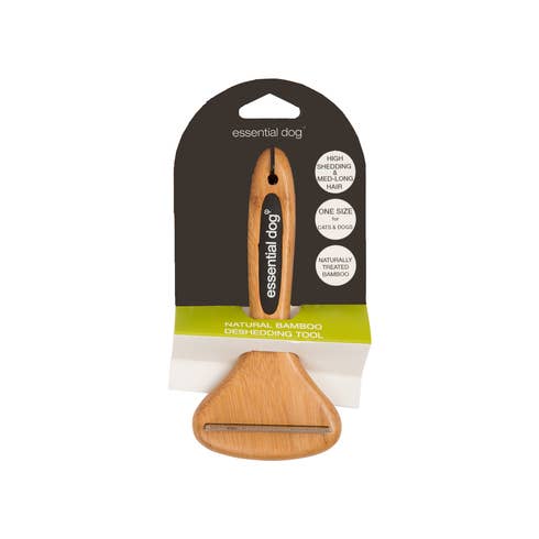 Essential Dog - Wholesale Pet Grooming Tool - Dog - Natural Bamboo Dog Deshedding Tool: Cats & Dogs