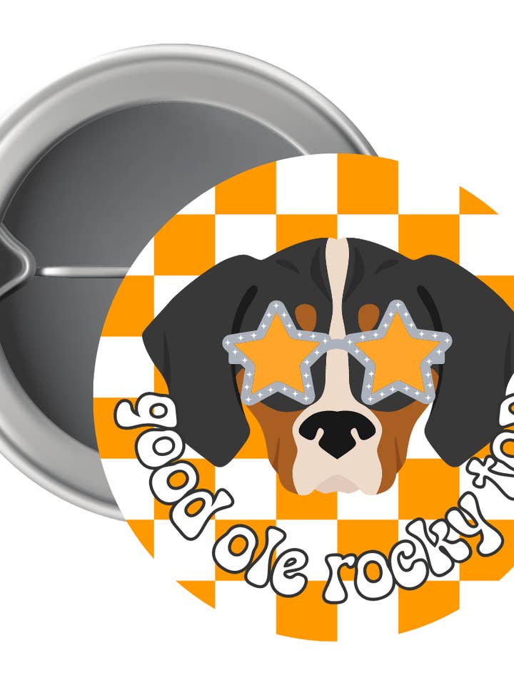 Star Eyes Rocky Top Button for wholesale by Grace Ann Designs