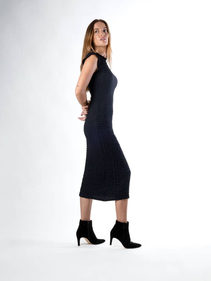 CARAL BLACK- Pointed Toe Ankle Boot for wholesale by KMB Shoes