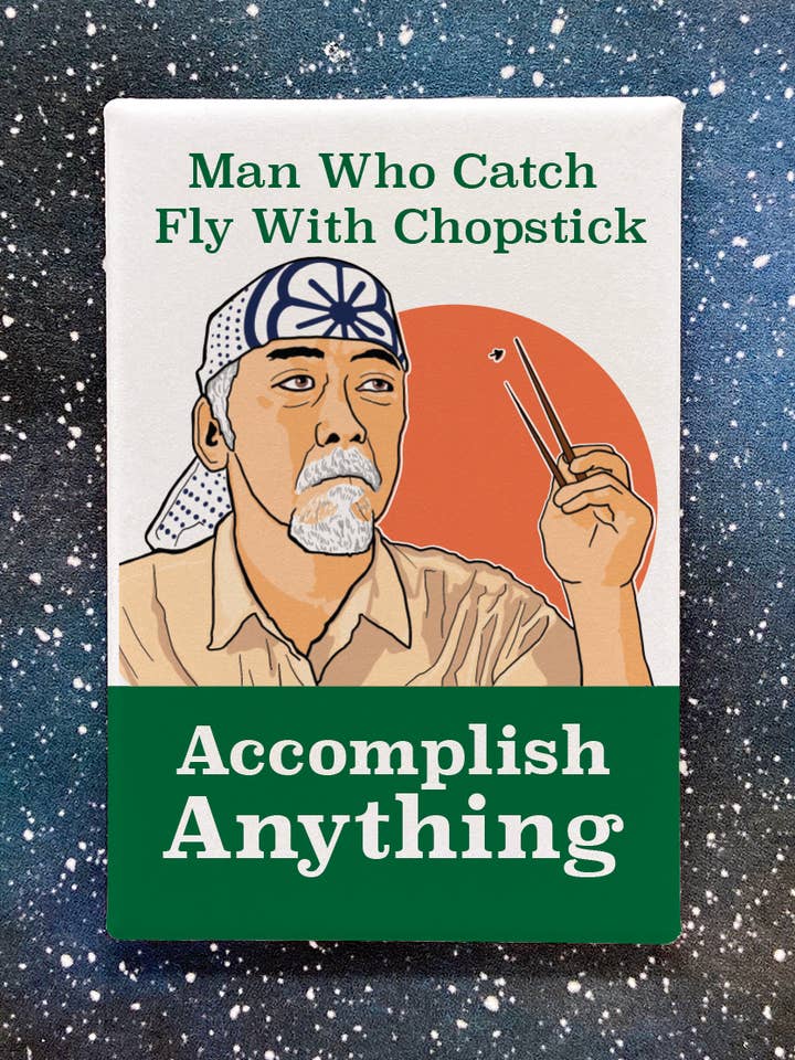 Aimant souvenir - Karaté Kid - M. Miyagi pour la vente par The Red Swan Shop