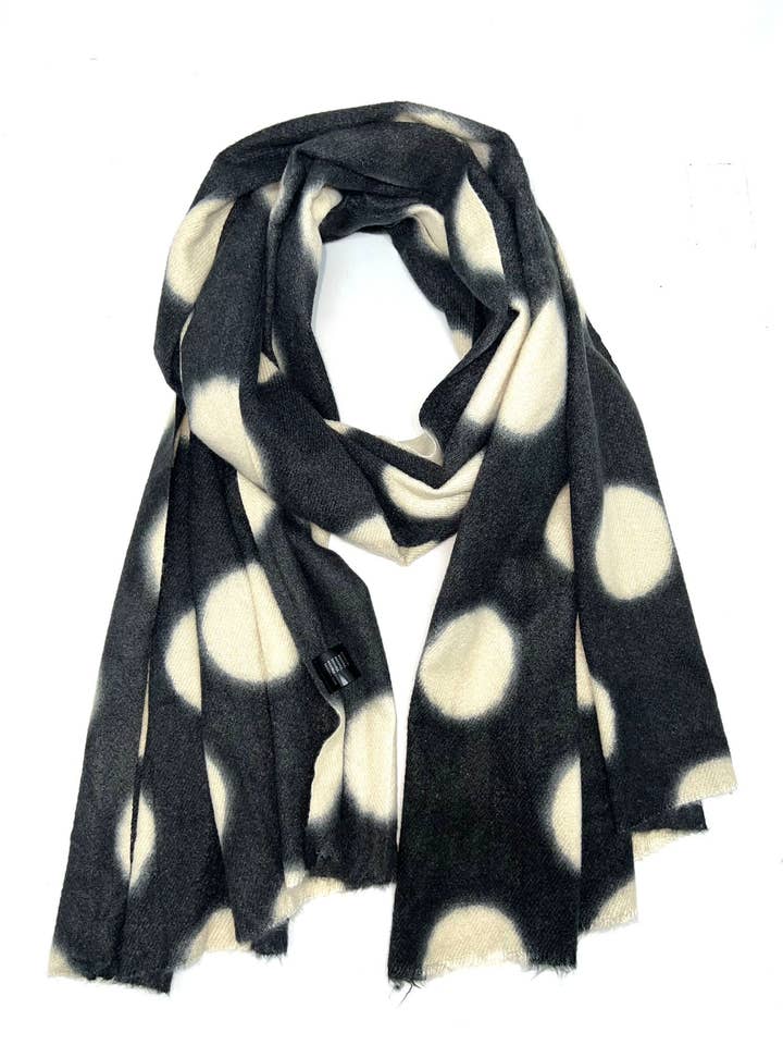 LL-16 Sciarpa stampata a pois piccoli per la vendita all'ingrosso da parte di LINETA