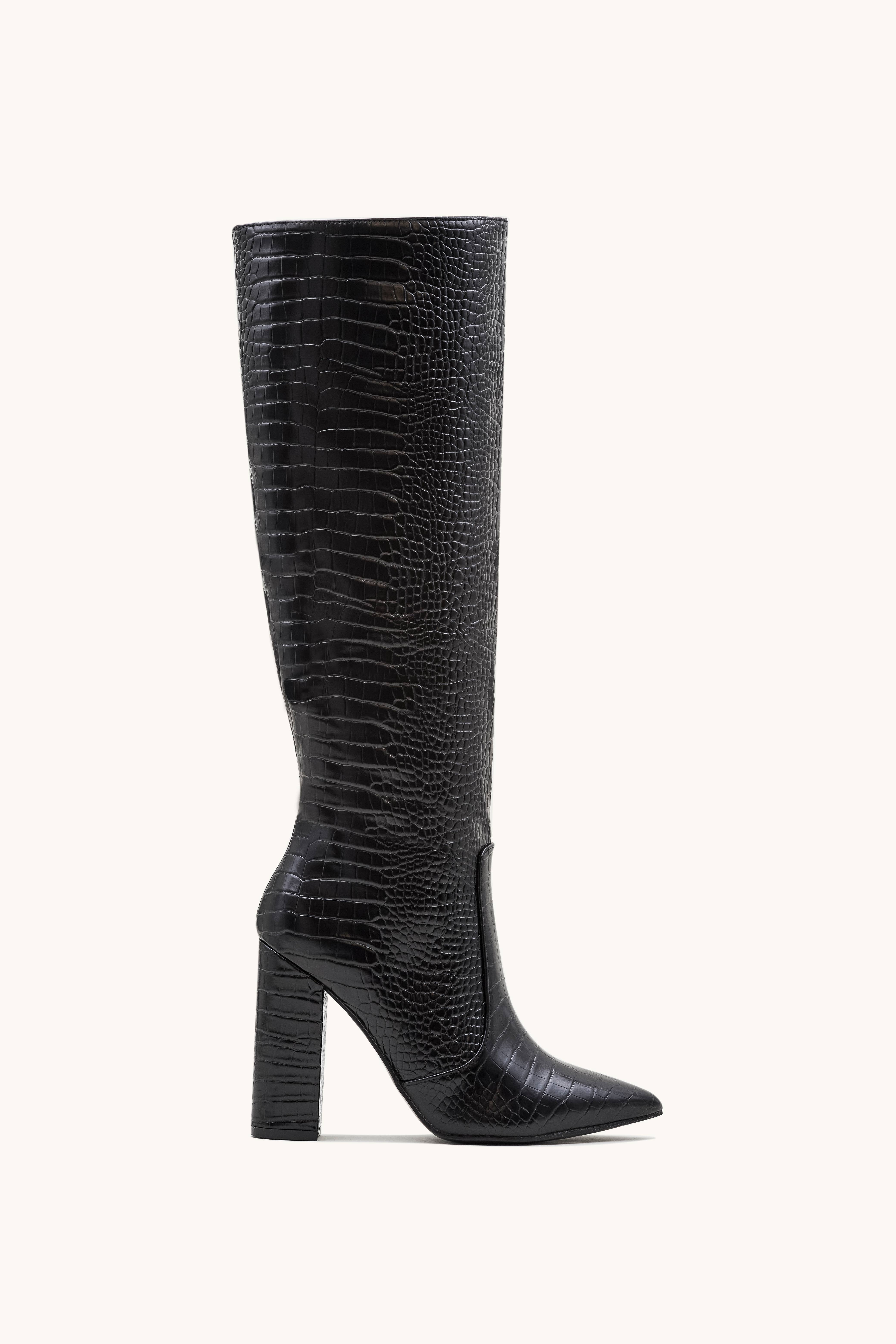 Stephan Paris - Wholesale Boots - Women's - C-132b crocodile pattern pointed boots24