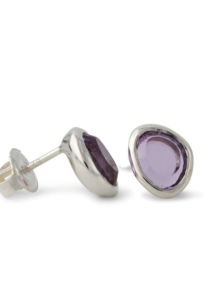 Silver örondubbar med ametist | fin gnista för wholesale av Campur GmbH
