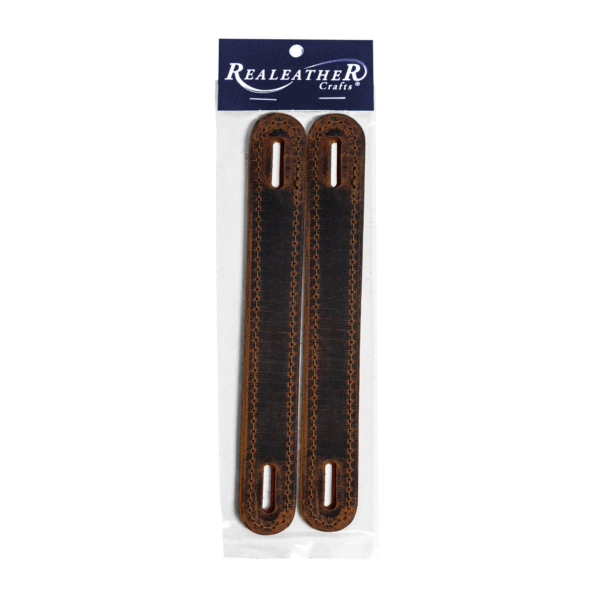 Realeather – wholesale Craft supplies – Stitched Leather Handles, Pair0