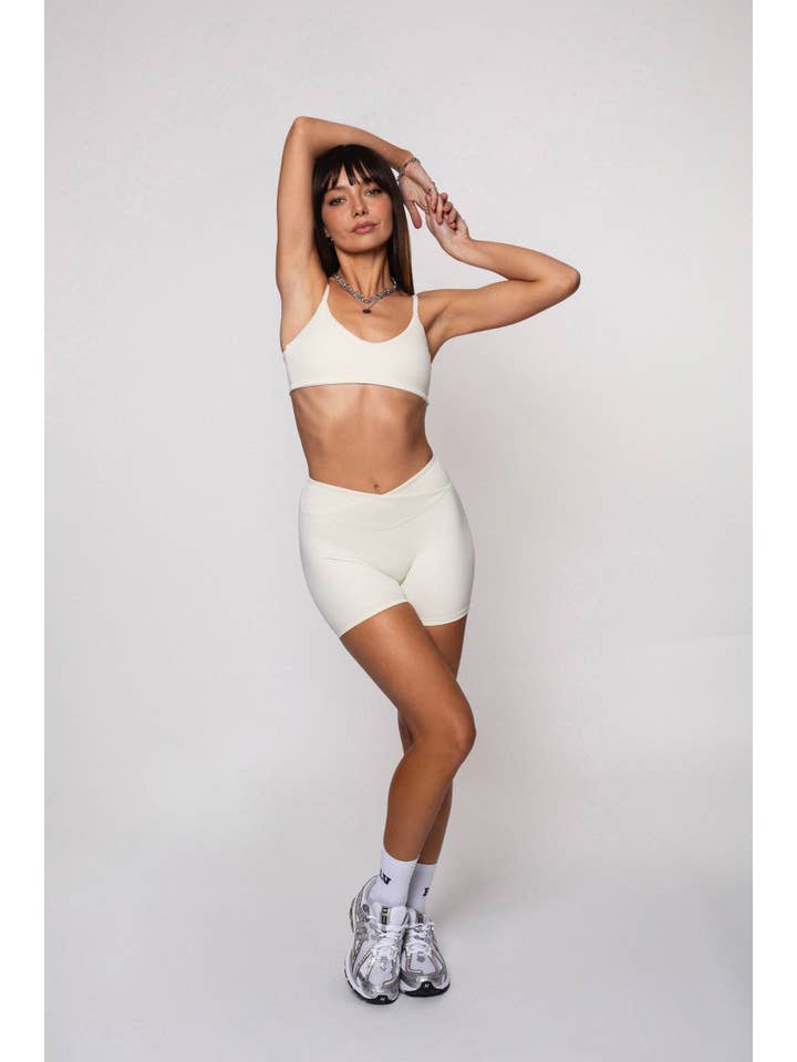 White Utopie Shorts in Ivory for wholesale on Faire1