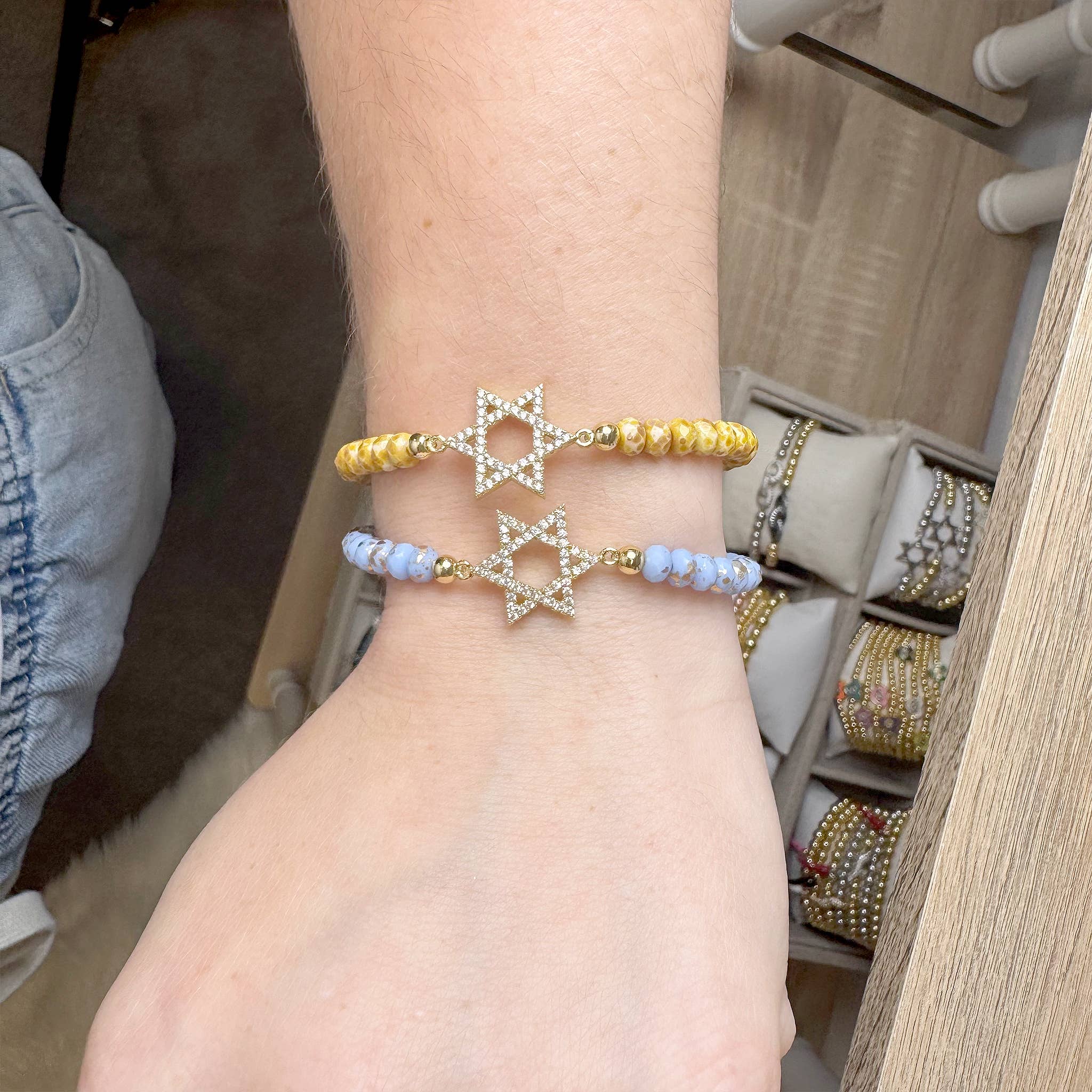 Love, Lisa - Vente Bracelets à breloques/pendentifs - Bracelet Étoile de David en cristal CZ Harper13