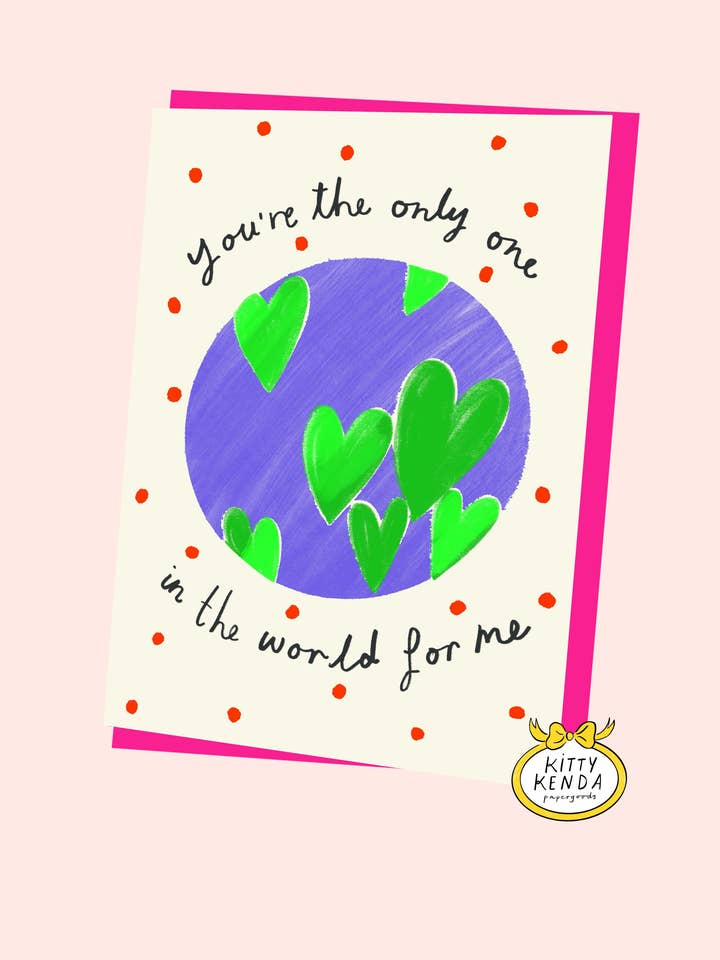 Enige ter Wereld Wenskaart voor wholesale door Kitty Kenda Papergoods