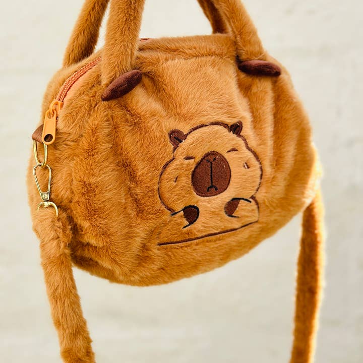 CapyFun – wholesale Axelväska - Dam – Capybara Plysch Crossbody Väska Handväska Söt Fluffig Mode