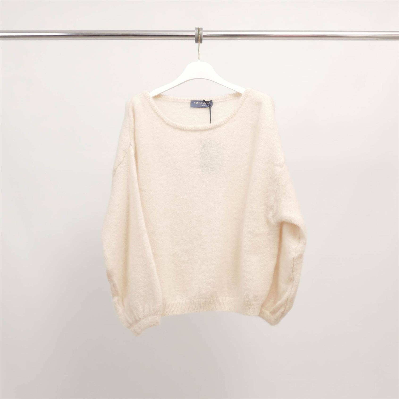 Cecile Wang - Wholesale Knit Sweater - Women's - Soft sweater in kid mohair and alpaca PJ222200