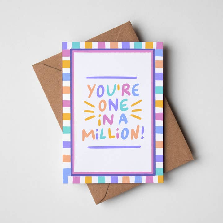 You're One In A Million - Appreciation Card - 5x7 Card and other Purchase wholesale employee appreciation cards. Free returns & net 60 terms on Faire trending on Faire.