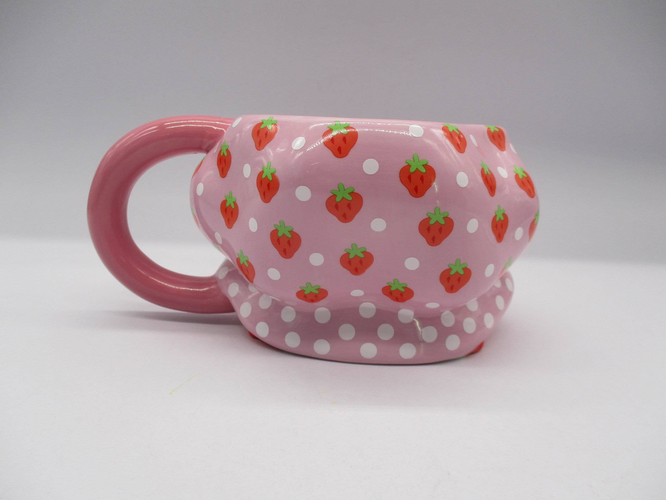 Silver Buffalo - Wholesale Coffee Mug - Strawberry Shortcake Head Ceramic 3D Sculpted Mug4