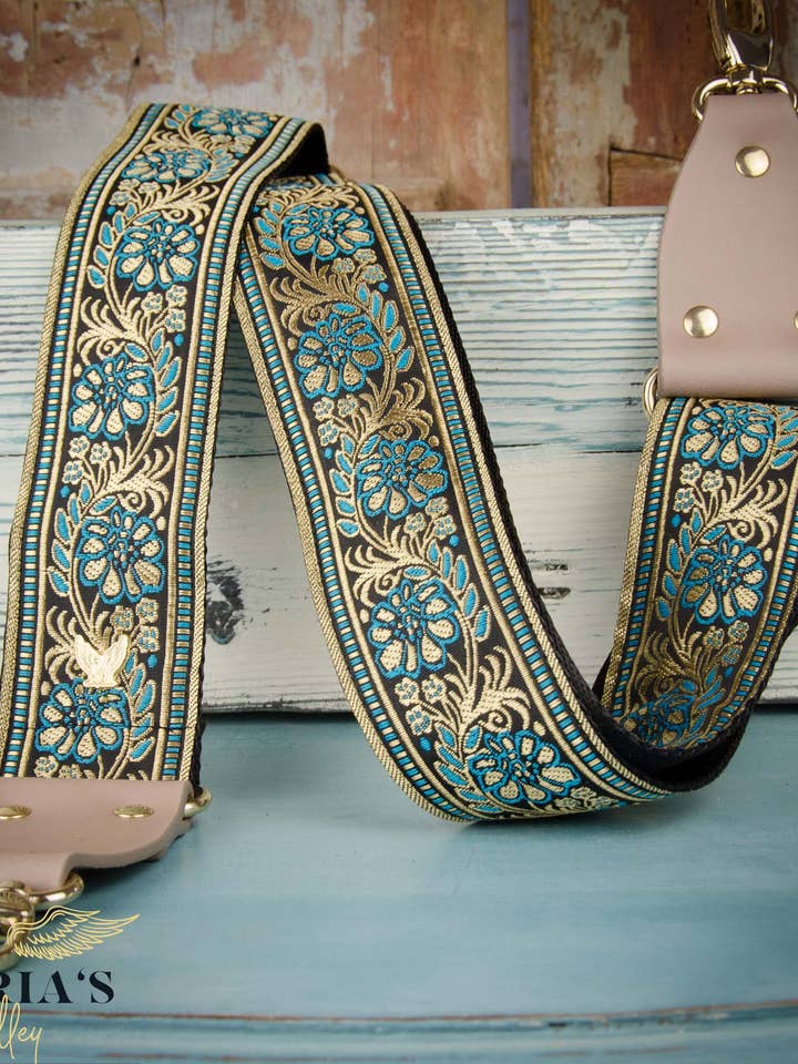 Sangle de sac bleue Aileen (sac non inclus) pour la vente par Maria's Valley