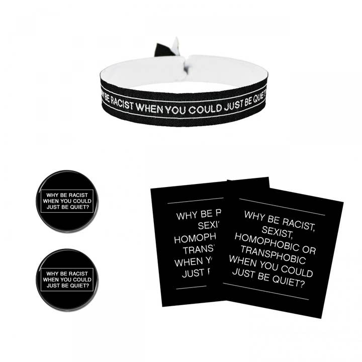 Why be racist package for wholesale by Merchbaendchen