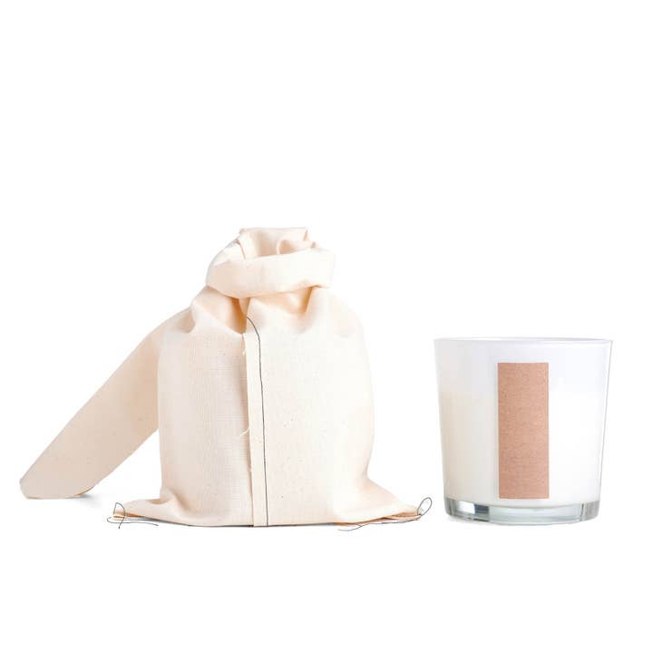 the MUNIO – wholesale Jar/filled candle – White label soy wax candle in white glass votive
