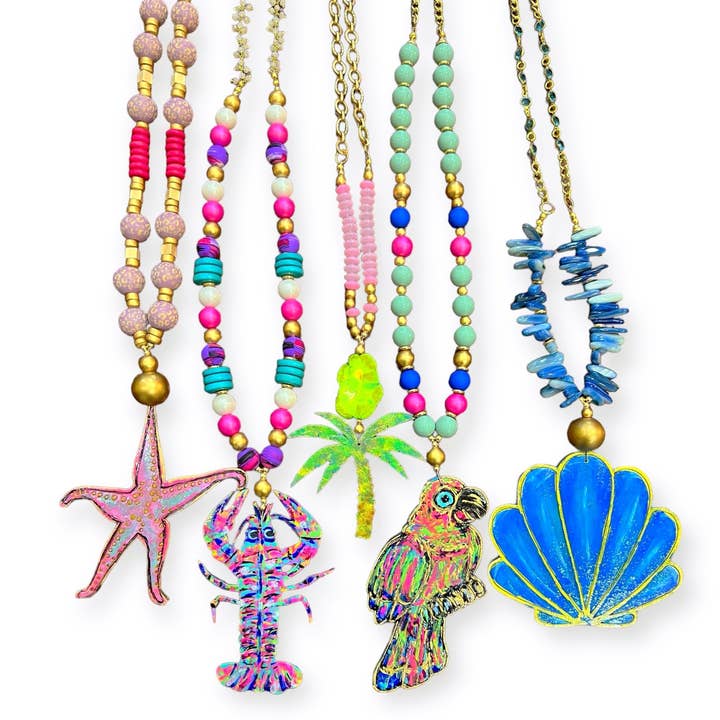 Paradise Point Handmade Necklace Collection for wholesale by Tweeds and Beads
