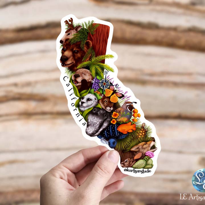 California State Animals Sticker for wholesale by Cappy Trails