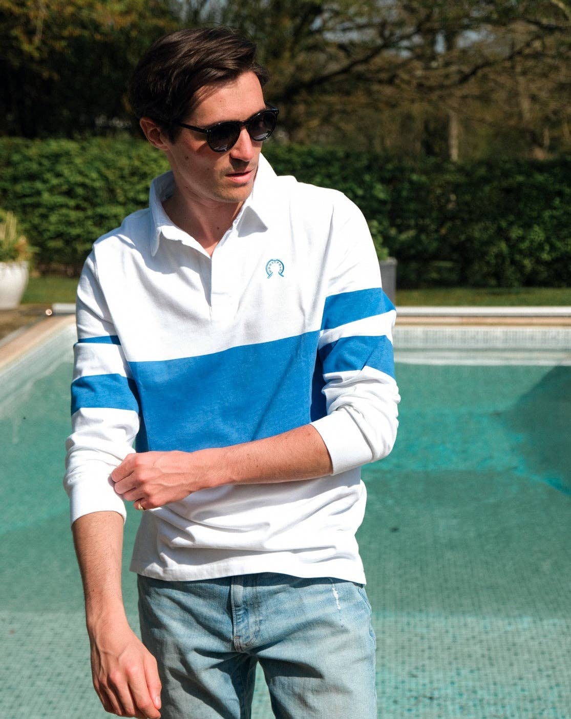 Hook Polo - Wholesale Polo - Men's - Blue Stripe Clubhouse Rugby6