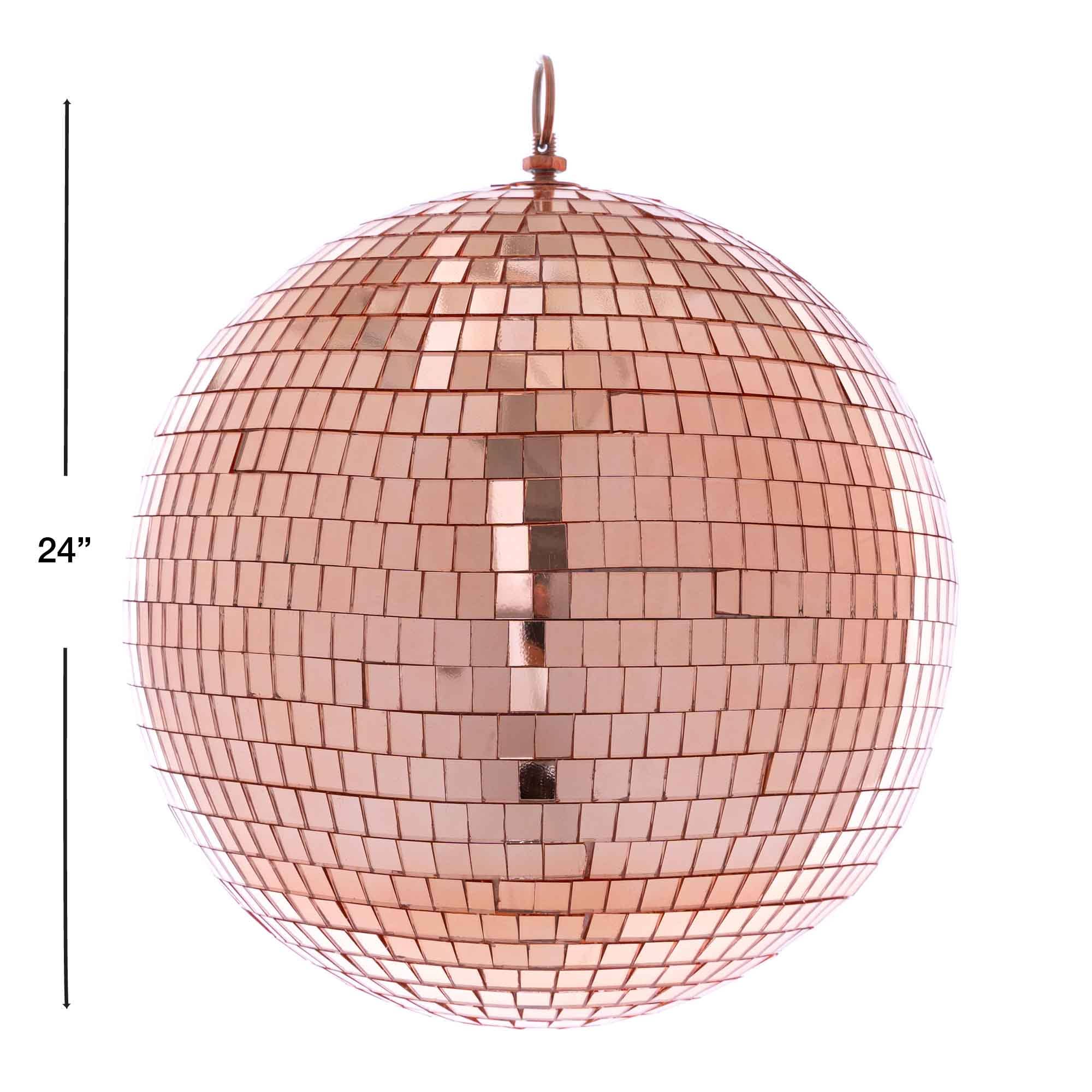 24 Inch Disco Ball - Rose Gold for wholesale on Faire1